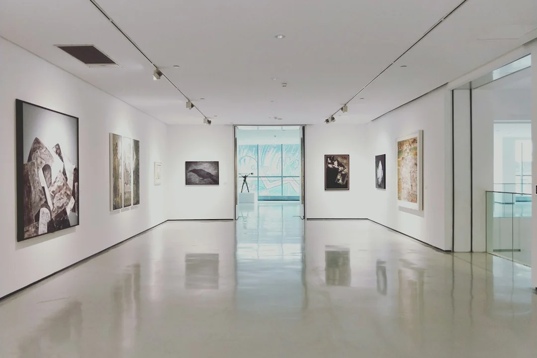 An art gallery interior